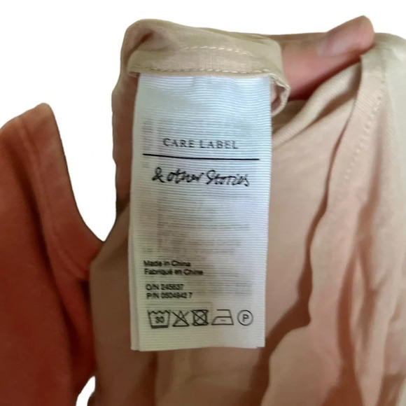 & Other Stories • Tan Cupro Henley Shirtdress - Picture 5 of 12